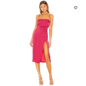 New Revolve NBD Sage Midi Dress in Hot Pink